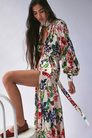 Free People Tilda Wrap Dress - Firebrick / M | Roolee