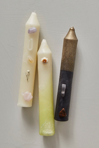 Lit Rituals x FP Altar Candles at Free People in Green