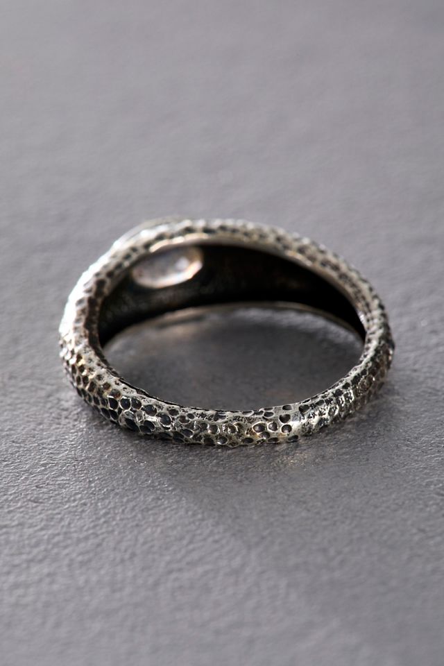 TAT 2 Vintage Silver Stackable Stone Ring #1