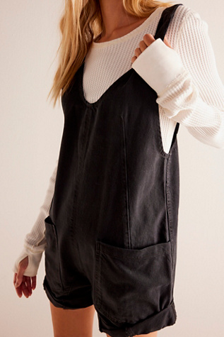 We The Free High Roller Shortall at Free People in Black, Size: S