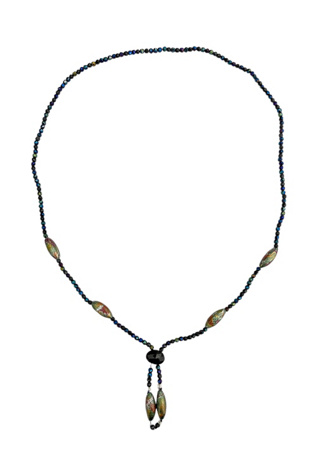 1970s Vintage Iridescent Stone Bead Necklace Selected by BusyLady Baca & The Goods