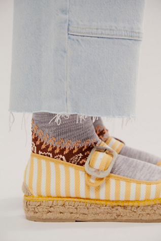 Raggedy Ankle Socks at Free People in Light Grey