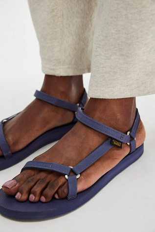 Teva Original Universal Slim Sandals at Free People in Blue, Size: US 10
