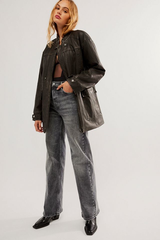 Shop Re/done 70s Ultra High-Rise Wide-Leg Jeans