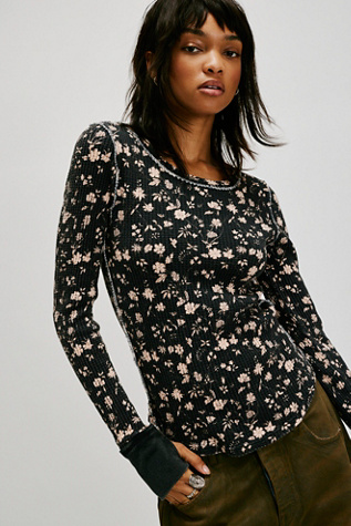 We The Free Pretty Little Thermal at Free People in Star Combo, Size: Medium