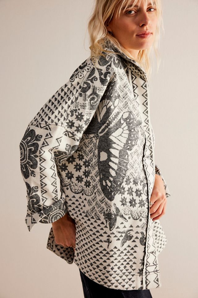 We The Free Butterfly Jacquard Shirt #3