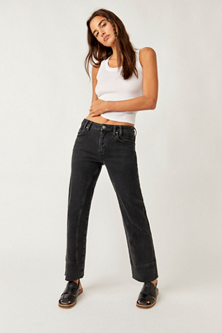 We The Free Risk Taker Mid-Rise Jeans At Free People In Main Squeeze, Size: 33 S