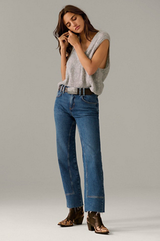 We The Free Risk Taker Mid-Rise Jeans At Free People In Be Bold, Size: 24 S