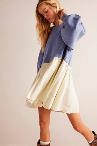 white christmas dresses Free People Eleanor Sweatshirt Tunic Dress – White Chocolate Couture
