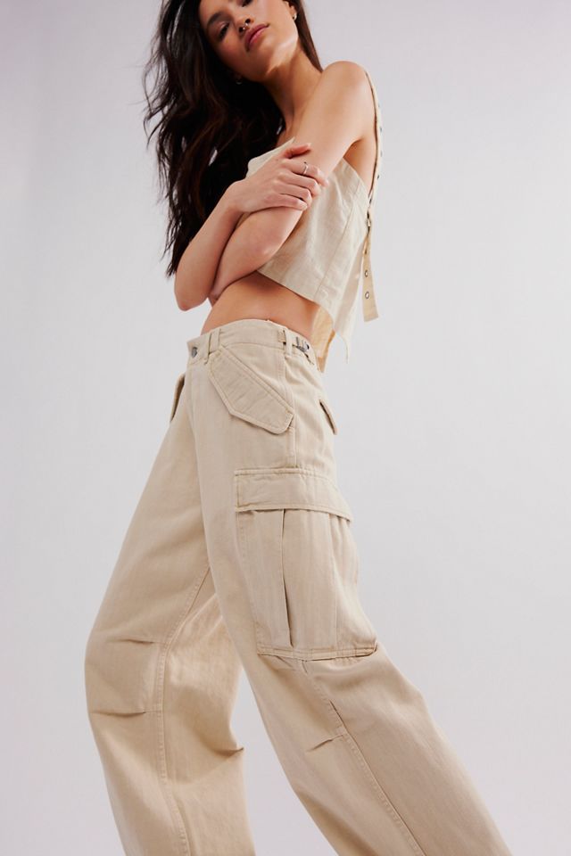 Denimist Wide-Leg Cargo Pants