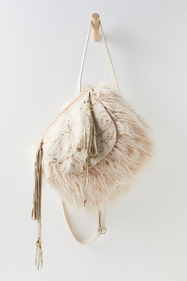 Freya Faux Fur Backpack #1