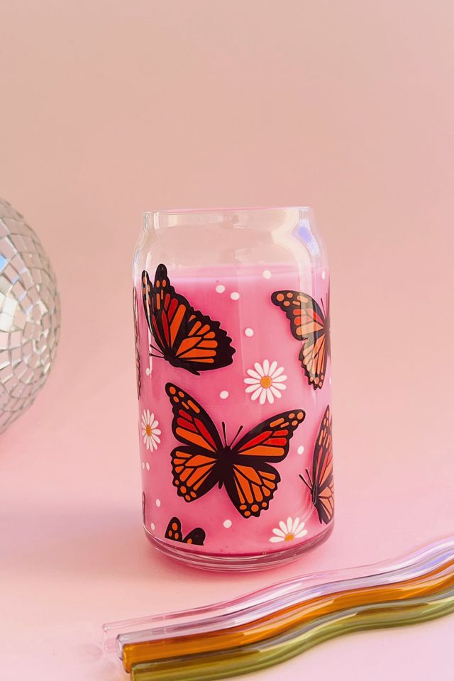 Golden Hour Designs Butterfly Glass Cup