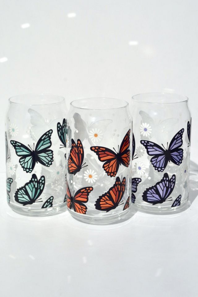 Golden Hour Designs Butterfly Glass Cup