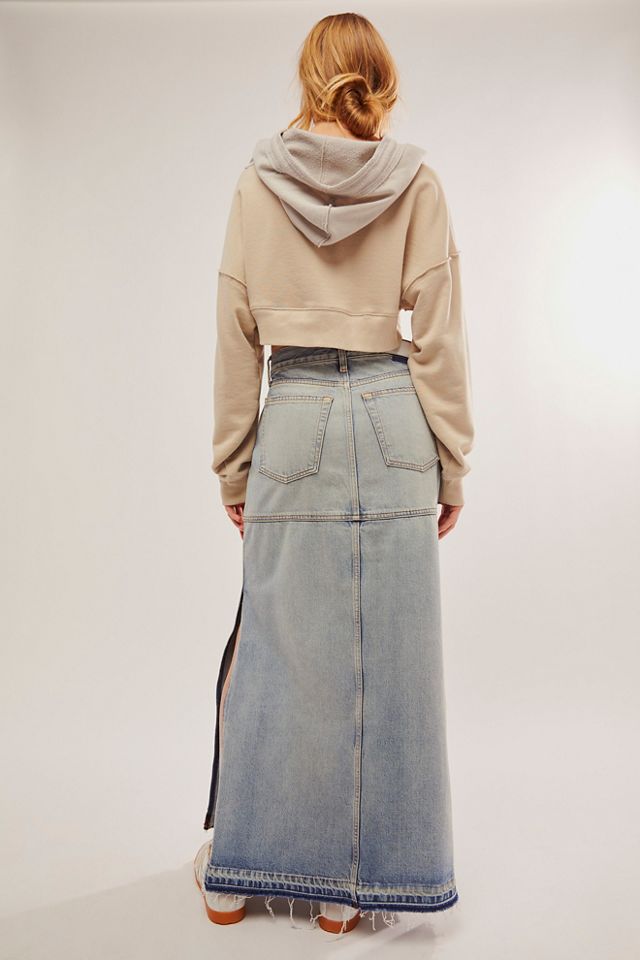 RE/DONE Mid-Rise Split Skirt #1