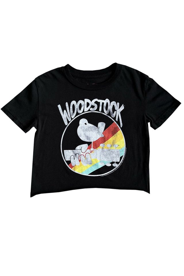 Rowdy Sprout Woodstock Organic Short Sleeve Crop Tee