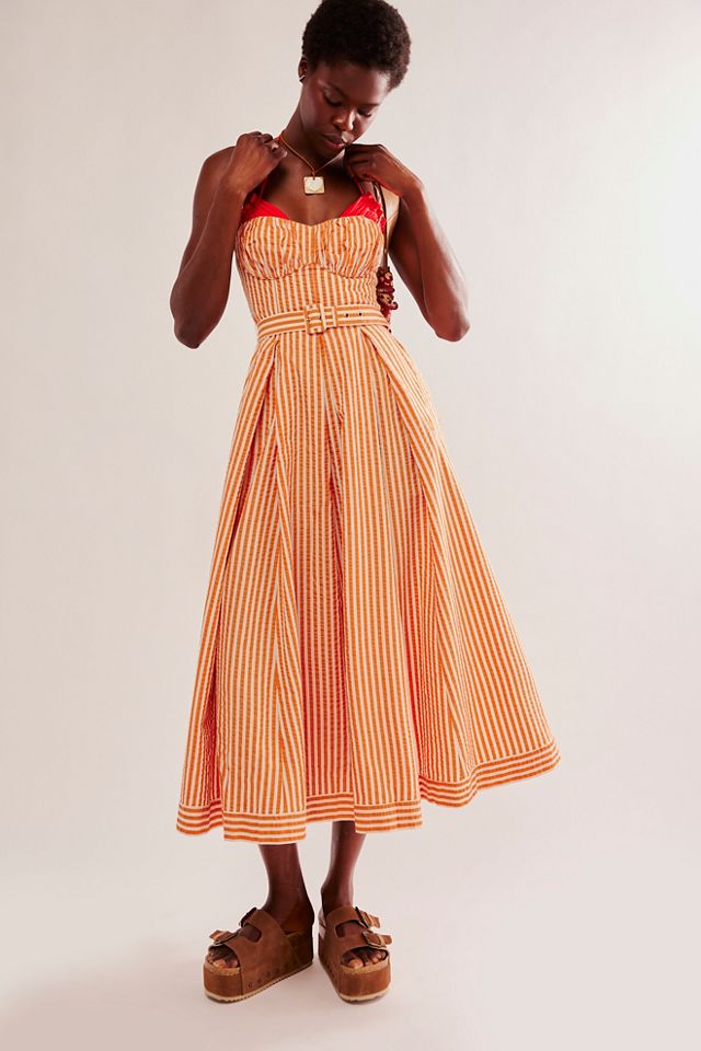 Robe midi froncée Shona Joy Hele à empiècements #2