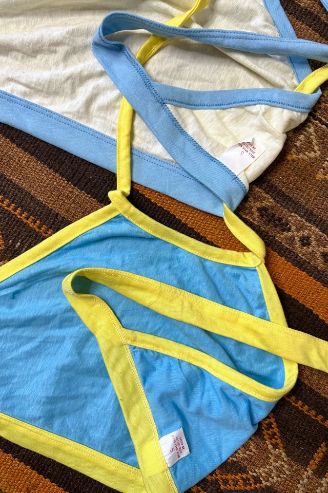 Deadstock 1970s Cotton Halter Top Selected by Grievous Angel Vintage #3