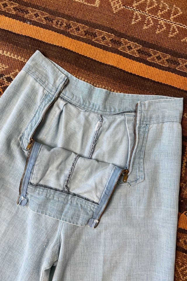 1970s Double Zip Wide Leg Pants Selected by Grievous Angel