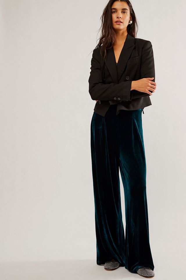 【0658】Gigi velour wide pants