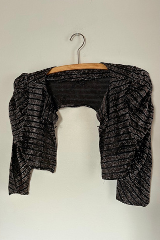 Vintage Cropped Bronze Mylar Sleeve Jacket Selected by Cherry