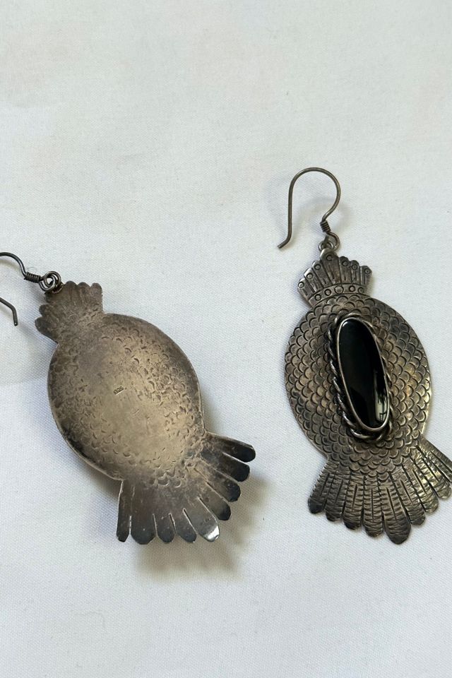 Sterling Silver Southwest Earrings with Black Stone Selected by Cherry #2