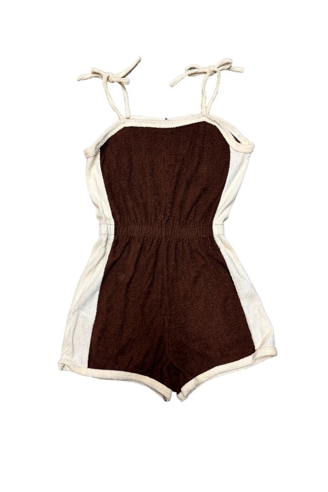 Vintage 1970's Terry Cloth Romper Selected By Afterlife Boutique