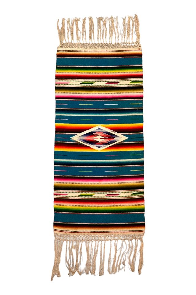 Vintage 1940's Wool Saltillo Woven Rug Selected By Afterlife Boutique ...
