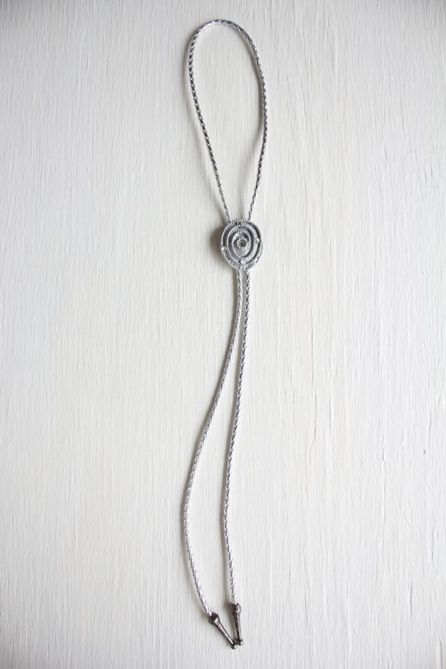 Vintage Silver Rhinestone Western Bolo Tie Selected By Moons + Junes Vintage #2