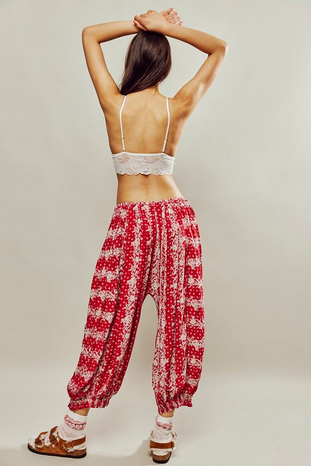 Free People Holibabe Sleep Pants By Intimately in Red