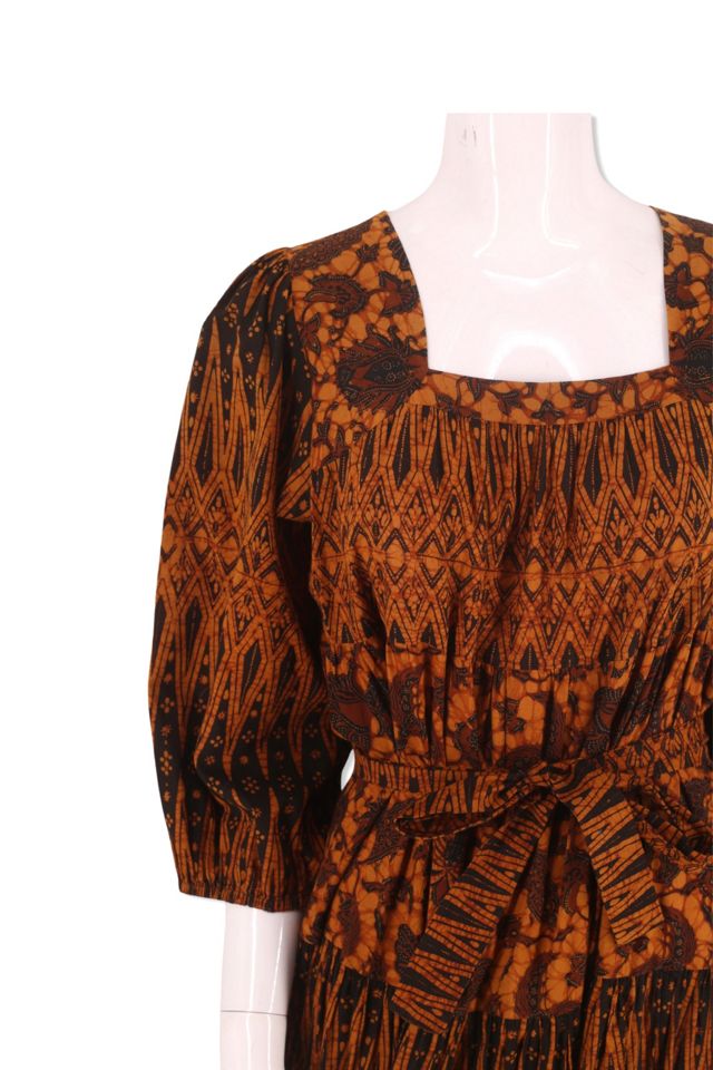 1970s Cotton Batik Peasant Dress Selected By Ritual Vintage #3