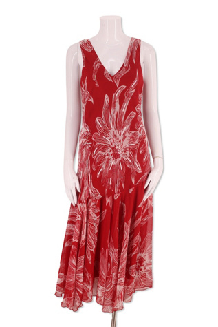 1990s Bias Cut Chiffon Garden Party Dress Selected By Ritual Vintage