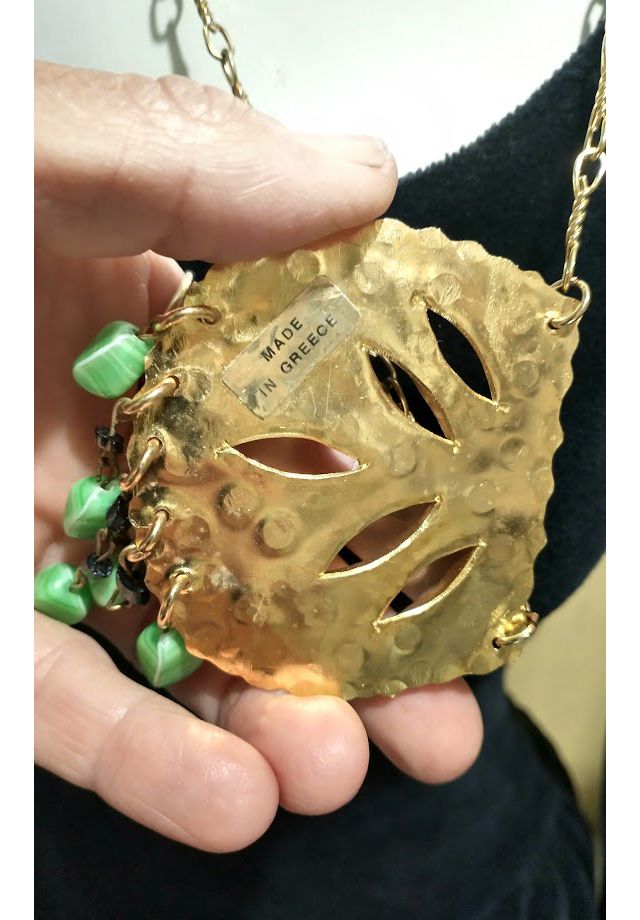 1970's Modernist Leaf Necklace Selected by Garbage Soup #3