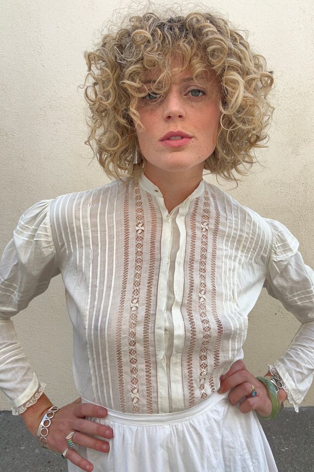 Victoriana Lace Blouse - White