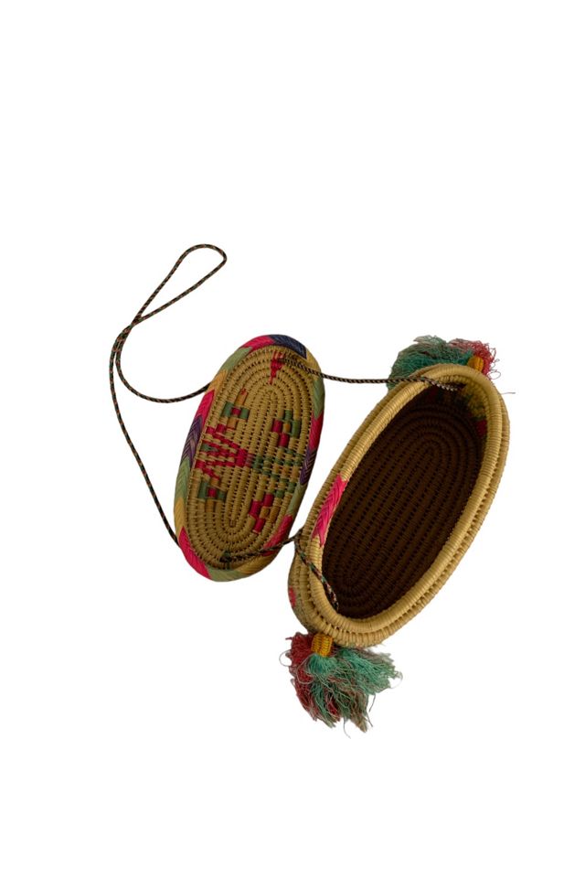 Vintage Woven Basket Tassel Box Purse Selected by SharpLilTeeth #1