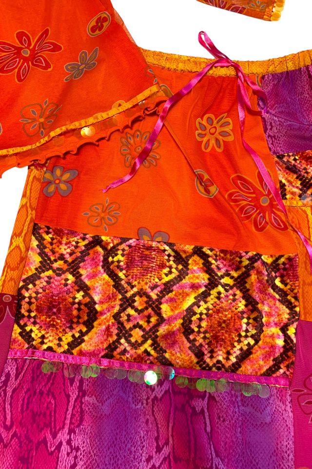 Vintage 1990s Neon Patchwork Skirt Set Selected by SharpLilTeeth #1