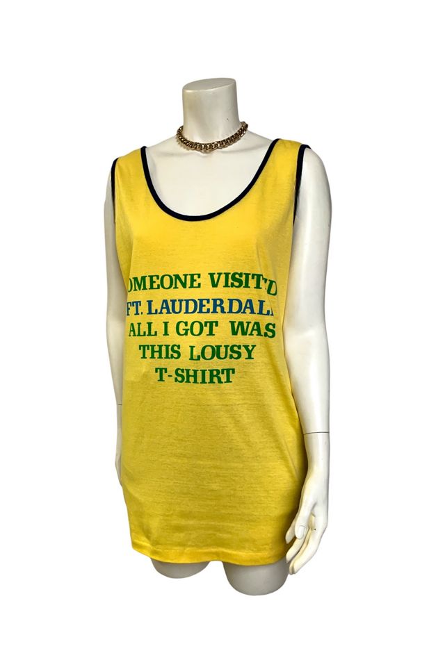 Vintage 1970s Ft. Lauderdale Souvenir Tank Top Selected by SharpLilTeeth #2
