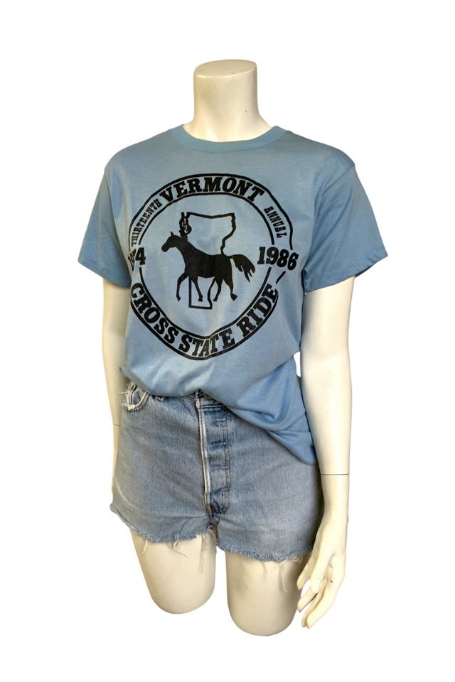 Vintage 1980s Distressed Vermont T-Shirt Selected by SharpLilTeeth #1
