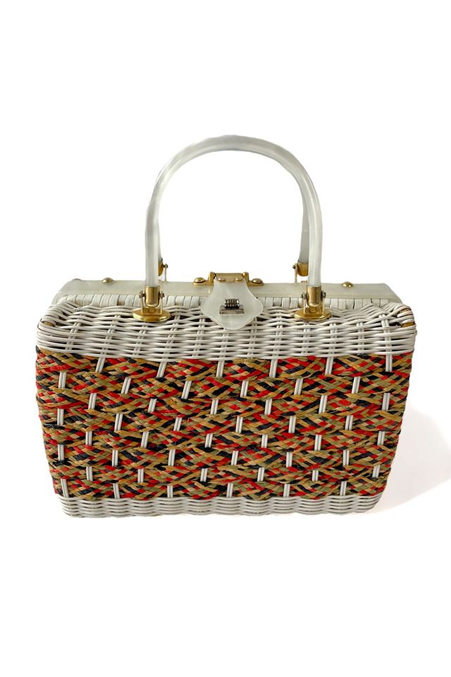 Boogie Raffia Handbag - Marmalade