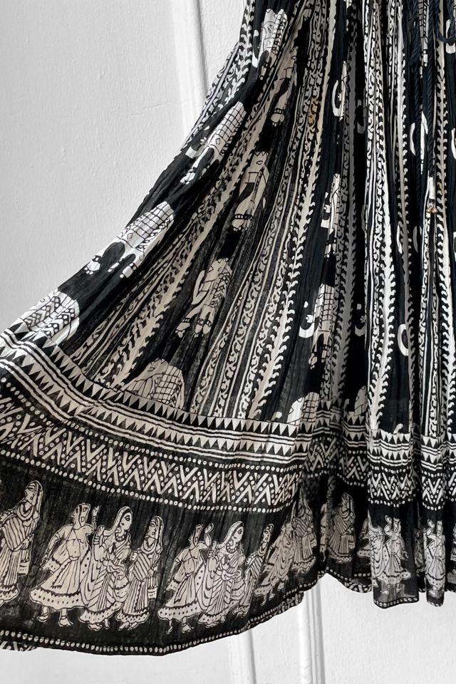 Vintage Gauze Elephant Print Skirt Selected by MARMALADE #2