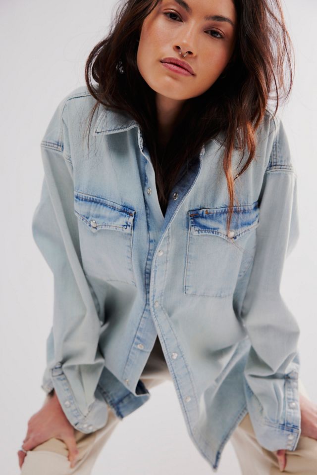 Oversized Denim Shirt