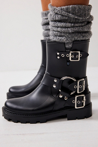 Studded shop rain boots