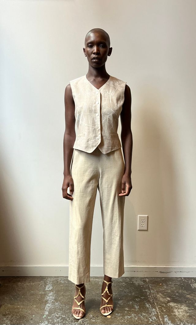 Hermes By Martin Margiela Linen Vest Selected by Moore Vintage ...