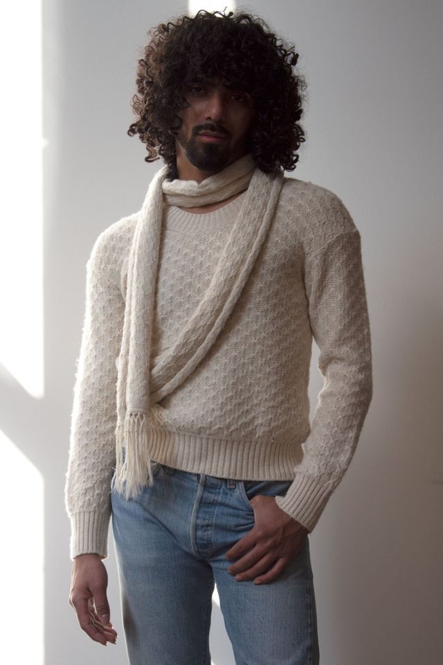 Turtleneck sweater outlet with scarf