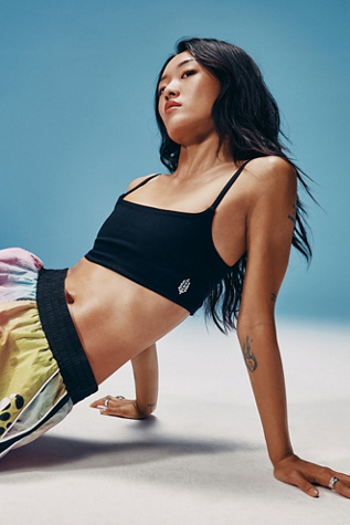 Tighten Up Mini Bra by FP Movement at Free People in Black, Size: XS/S