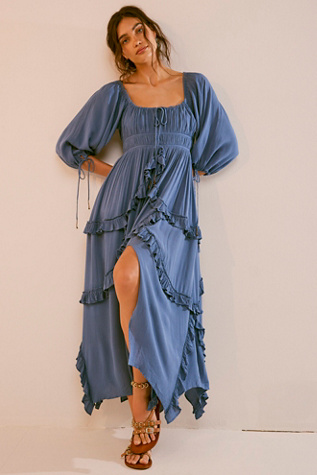 knee length dresses for ladies Nomad Whimsigoth Boho Midi Dress main image 0