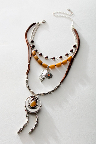 Tennessee Layered Necklace at Free People in Silver