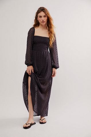 Malina Maxi at Free People in Dark Scales, Size: Small