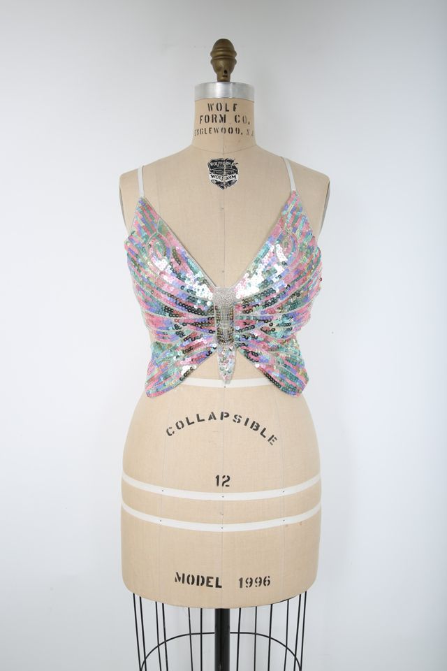 Vintage Sequin Halter Top