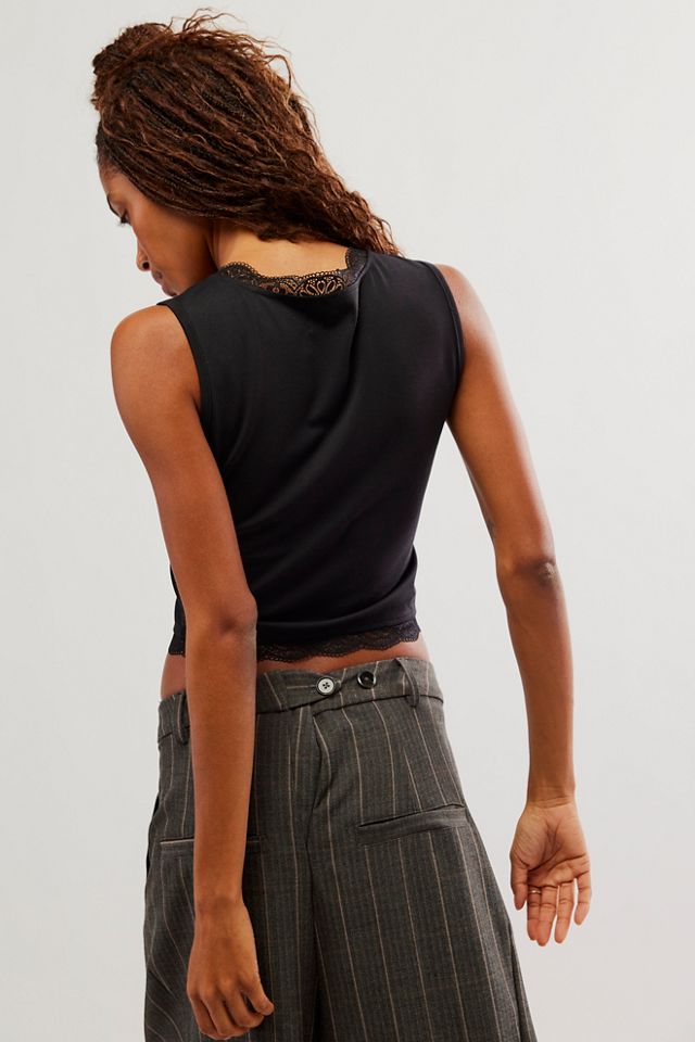 Lace Embroidery Tank #1