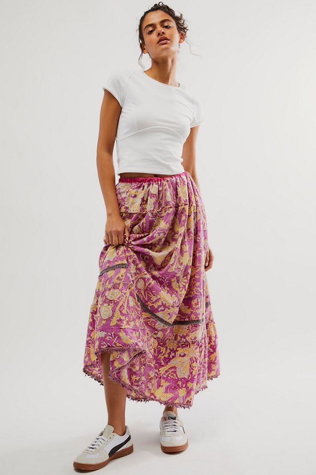 Magnolia Pearl Wildberry Skirt | Free People